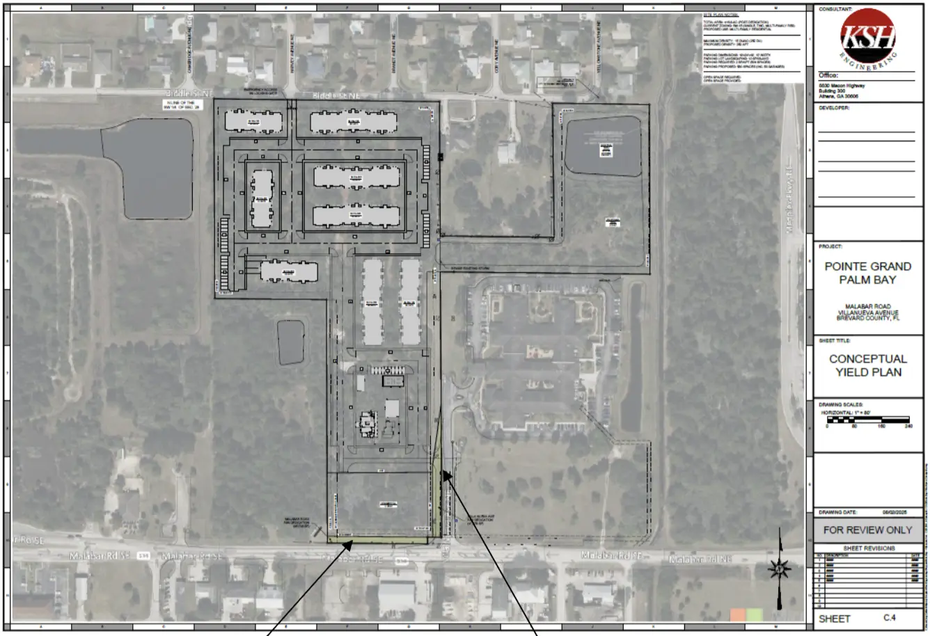252 Unit Workforce Housing Development Site in Palm Bay Florida